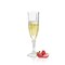 Smarty Had A Party 8 oz. Crystal Cut Plastic Champagne Flutes (48 Glasses), 48PK 1705-CASE - alternate 2